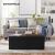 SONGMICS Taburet pliabil cu sezut moale, spatiu de depozitare 120litri, maxim 300kg, 110x38x38cm, negru Household NewTrend