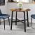 VASAGLE Masa rotunda de bucatarie sau living, stil industrial, 80 x 75 cm (diametru x inaltime), maro rustic Household NewTrend