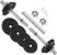 SONGMICS Set gantere si haltera reglabile, integral din otel, 20kg Household NewTrend