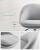 SONGMICS Scaun de birou ergonomic, inaltime reglabila, 60x60x(80-90) cm, gri Household NewTrend