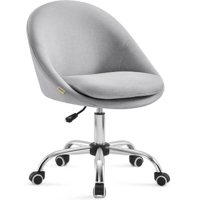 SONGMICS Scaun de birou ergonomic, inaltime reglabila, 60x60x(80-90) cm, gri Household NewTrend