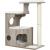 FEANDREA Ansamblu de joaca pisici, tip copac, din lemn, 66x40x86 cm, gri Household NewTrend