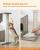 FEANDREA Ansamblu de joaca pisici, tip copac, din lemn, 66x40x86 cm, gri Household NewTrend