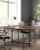 VASAGLE Birou cu cadru din otel, 50x100x75 cm, industrial, maro Household NewTrend