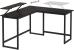 VASAGLE Birou in forma de L cu suport pentru monitor, cadru metalic, 140x130x76cm, negru Household NewTrend