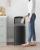 SONGMICS Cos de gunoi din otel, cu pedala si soft-close, galeata interioara, 30 litri, negru Household NewTrend