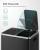 SONGMICS Cos de gunoi din inox cu 2 compartimente colectare selectiva, cu galeti interioare, 2x15litri, negru Household NewTrend