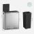 SONGMICS Cos de gunoi din inox cu 2 compartimente colectare selectiva, cu galeti interioare, 2x30litri, argintiu Household NewTrend