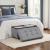 SONGMICS Taburet pliabil cu sezut moale, spatiu de depozitare, maxim 300 kg, 76x38x40 cm, gri deschis Household NewTrend