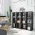 SONGMICS Raft de depozitare modular cu 12 cuburi, textil, personalizabil, 30x105x140 cm, negru Household NewTrend
