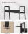 VASAGLE Biblioteca tip scara, cadru otel cu 5 polite, stil industrial, 80x30x170 cm, negru Household NewTrend