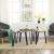 VASAGLE Set 3 mese de cafea suprapozabile, stil industrial, diametru 40, 51 si 59 cm, maro rustic Household NewTrend
