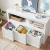 VASAGLE Comoda cu spatiu depozitare jucarii, 3 dulapuri mobile, 102x30x60 cm, alb Household NewTrend
