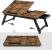 SONGMICS Masa de pat pentru laptop, plabila si reglabila, 55x35x23 cm, maro Household NewTrend