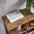 VASAGLE Biblioteca, raft cu 6 unitati de depozitare, din lemn, 33x120x80 cm, maro rustic Household NewTrend