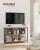 VASAGLE Biblioteca, raft cu 6 unitati de depozitare, din lemn, 33x120x80 cm, gri stejar Household NewTrend