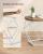 VASAGLE Set de 2 mese de cafea rotunde, cadru otel si blat detasabil, 40cm si 50cm, alb si maro Household NewTrend