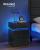VASAGLE Noptiera din MDF cu iluminare LED, culori si intensitate reglabile, 35x40x55cm, negru Household NewTrend