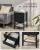 VASAGLE Set de 2 noptiere din bambus, cu 2 sertare, 35x40x60 cm, negru Household NewTrend