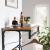 VASAGLE Cuier de perete cu raft de depozitare si sina, 5 carlige, 30x60x32 cm, maro rustic Household NewTrend