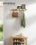 SONGMICS Cuier de perete pentru hol sau baie, 5 carlige duble, 5x70x7 cm, maro natural Household NewTrend