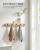 SONGMICS Cuier de perete pentru hol sau baie, 5 carlige duble, 5x70x7 cm, maro natural Household NewTrend