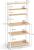 VASAGLE Raft de bucatarie cu spatiu pentru cuptorul cu microunde, 6 rafturi, otel, industrial, 40x80x167cm, maro stejar si alb Household NewTrend