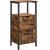 VASAGLE Noptiera inalta, din MDF, cu 2 sertare reglabile, 37x30x80 cm, maro rustic Household NewTrend