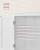 VASAGLE Dulap de baie, din MDF, cu 2 compartimente si 4 usi, rafturi reglabile, 30x60x110cm, alb Household NewTrend