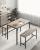 VASAGLE Masa de bar cu 2 banci, design industrial, 110x70x75cm, stejar sonoma Household NewTrend