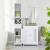 VASAGLE Dulap de depozitare de baie inalt tip coloana, cu usi si sertar, 32x30x170 cm, alb Household NewTrend