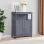 VASAGLE Dulap tip comoda pentru baie, cu rafturi reglabile si 2 usi, 30x60x80 cm, gri Household NewTrend