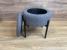 Taburet pentru copii, rotund, spatiu depozitare, 31x28cm, maxim 50kg, gri Household NewTrend
