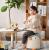 Taburet pentru copii, 28x25cm, maxim 50kg, model pinguin gri Household NewTrend