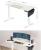 SONGMICS Birou cu reglaj electric pe inaltime, memorie cu 4 inaltimi, 60x140x(72-120)cm, alb Household NewTrend
