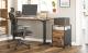 VASAGLE Dulap mobil tip rollbox pentru birouri, cu 2 sertare, stil industrial, 44x42x67cm, maro rustic Household NewTrend