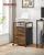 VASAGLE Dulap mobil tip rollbox pentru birouri, cu 2 sertare, stil industrial, 44x42x67cm, maro rustic Household NewTrend