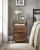 VASAGLE Dulap mobil tip rollbox pentru birouri, cu 2 sertare, stil industrial, 44x42x67cm, maro rustic Household NewTrend