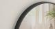 Oglinda de perete SONGMICS, oglinda rotunda, oglinda de baie, diametru 61 cm, cadru metalic, pentru sufragerie, dormitor, baie, hol, negru Household NewTrend