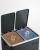 SONGMICS Cos de gunoi din inox cu 2 compartimente colectare selectiva, cu galeti interioare, 2x15litri, gri Household NewTrend