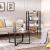 VASAGLE Biblioteca cu 4 etaje din lemn, cadru otel, stil industrial, 66x30x120cm, maro rustic Household NewTrend