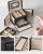 SONGMICS Cutie de bijuterii cu 3 nivele, 2 sertare, oglinda si incuietoare, 14x18x14cm, negru Household NewTrend