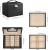 SONGMICS Cutie de bijuterii cu 3 nivele, 2 sertare, oglinda si incuietoare, 14x18x14cm, negru Household NewTrend