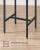 VASAGLE Set masa si scaune de bar, masa 60x60x90cm si 2 scaune 30x40x65cm, stil industrial, maro rustic Household NewTrend
