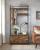 VASAGLE Cuier cu dulap de depozitare pantofi, cadru din otel, stil industrial, 32x85x180cm, maro rustic Household NewTrend