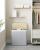 SONGMICS Cos de rufe din bambus, pliabil, cu captuseala detasabila lavabila, 3 compartimente, 150L, 60x40x62cm, gri Household NewTrend