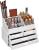 SONGMICS Organizator de cosmetice, cu 4 sertare si 16 compartimente de diferite dimensiuni, 24x14x19cm, alb Household NewTrend