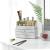 SONGMICS Organizator de cosmetice, cu 4 sertare si 16 compartimente de diferite dimensiuni, 24x14x19cm, alb Household NewTrend
