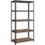 SONGMICS Raft de depozitare metalic, cu polite din PAL, 5 polite, max. 600 kg, 200x100x50cm, maro si negru Household NewTrend