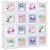 SONGMICS Dulap modular de depozitare jucarii, 16 cuburi cu usi, 123x31x123cm, alb Household NewTrend
